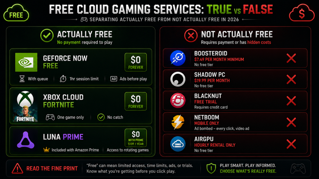 Free cloud gaming services that are not actually free Boosteroid 7.49 Shadow PC 19.99 Blacknut trial NetBoom ad bombed AirGPU hourly rental
