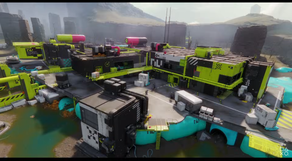 Marathon Talos Station indoor map corridor extraction shooter level design
